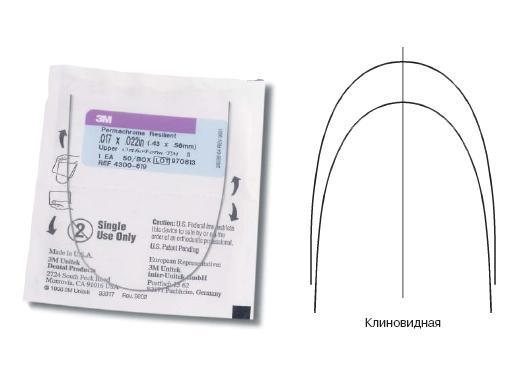 Дуга стальная Пермахром Ризилиэнт / Permachrome Resilient Archwire SS OFI L 014 1шт 4293-306 купить
