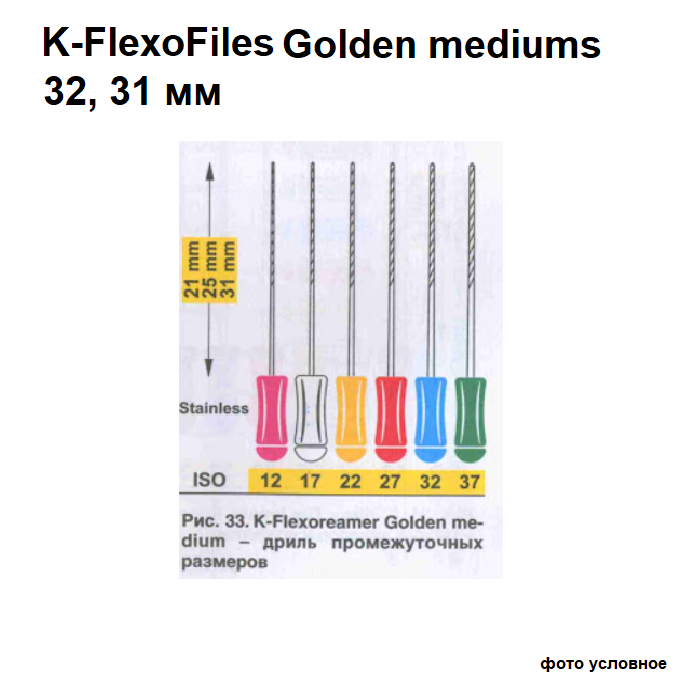 К-флексофайлы голден медиум / K-FlexoFiles golden mediums 32/31мм 6шт Maillefer A012I03103200 купить