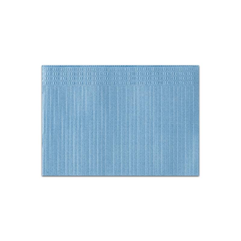 Салфетки (нагрудники) 500шт 1бум+1ПЭ голубые Basic Monoart Euronda 33х45см