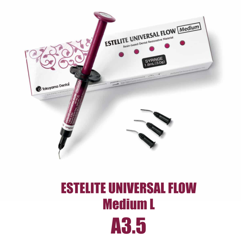 Эстелайт Юниверсал Флоу/ Estelite Universal Flow Medium L шприц 3г ( 1,8мл ) A3,5  средний 13860 купить